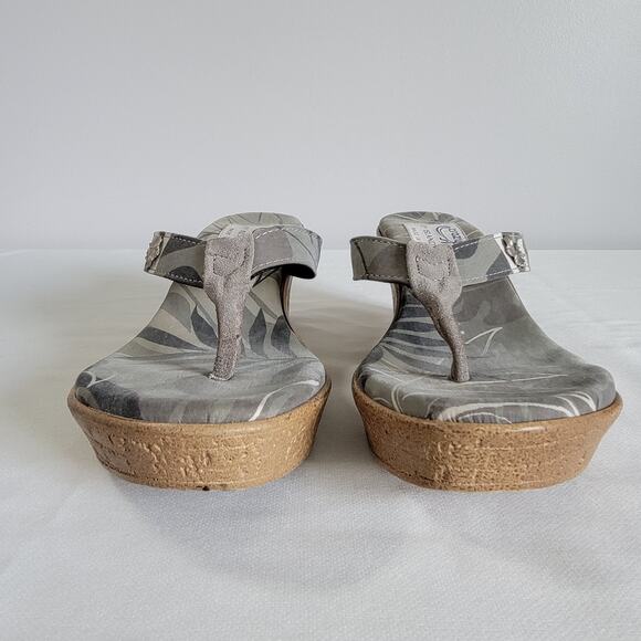 Island Slipper Wedge 3" Heel Sandals Womens Sz 10 Hawaiian Made In Hawaii USA - Picture 9 of 12